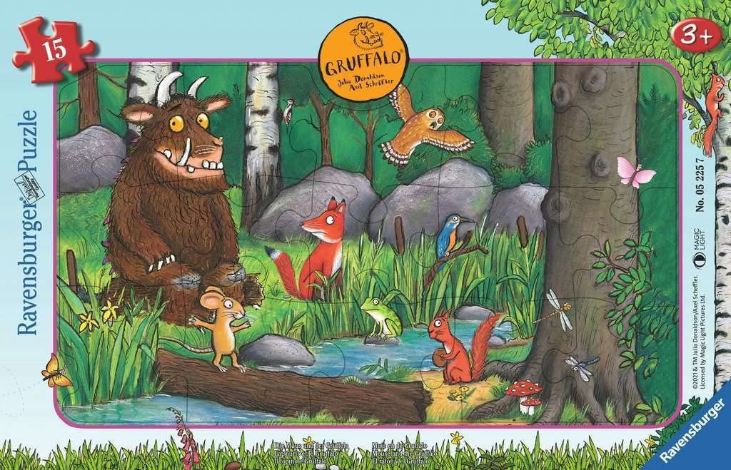 Детский рамочный пазл Ravensburger The Mouse and the Gruffalo 05225 15 элементов, фото №1 Детский рамочный пазл Ravensburger The Mouse and the Gruffalo 05225 15 элементов, фото №1