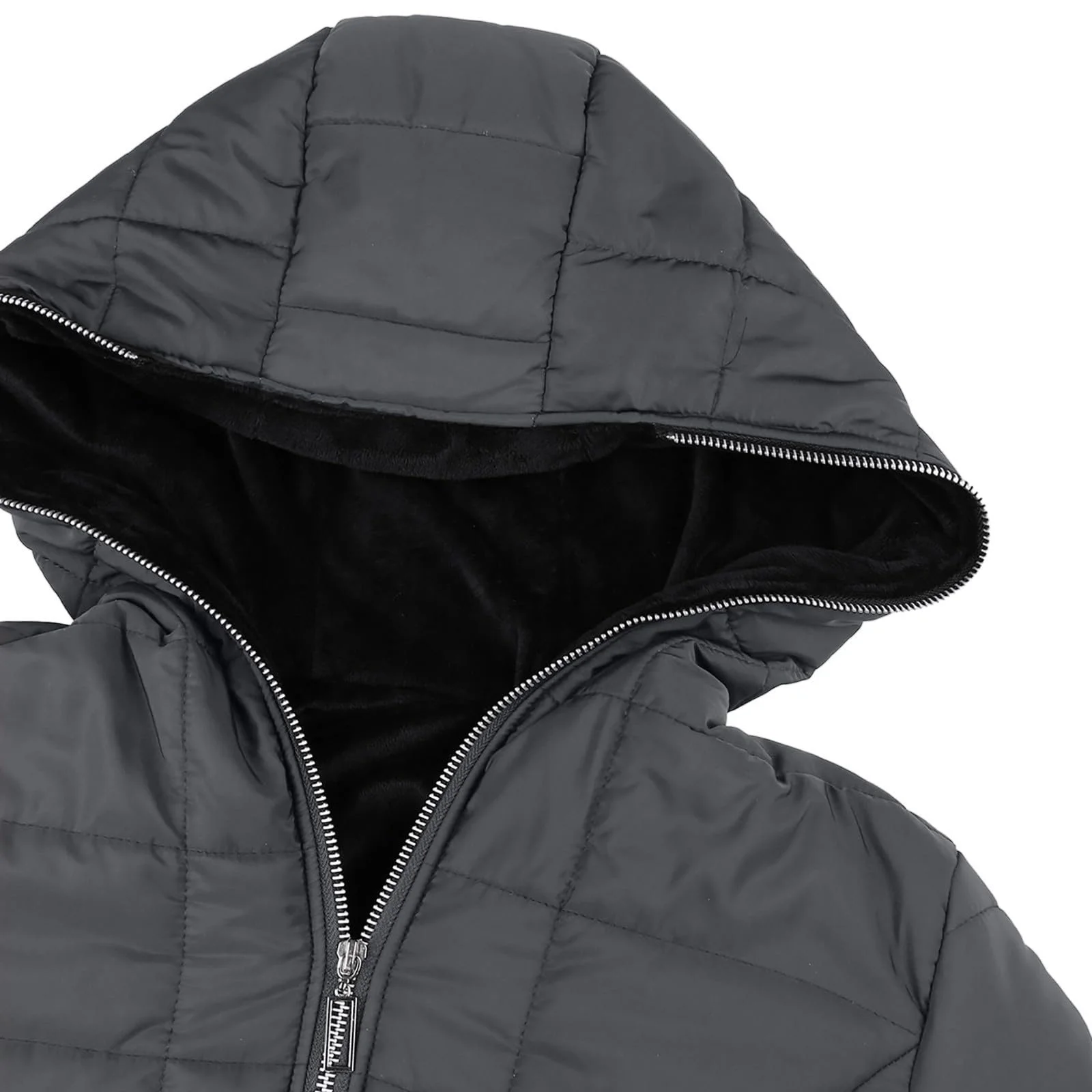 Жіноче зимове пальто на флісовій підкладці, товсте, тепле, середньої довжини, фото №4 Жіноче зимове пальто на флісовій підкладці, товсте, тепле, середньої довжини, фото №4