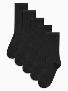 Шкарпетки NEXT Basic Набір з п'яти пар, чорний, One size - Фото 1