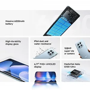 Смартфон XIAOMI Redmi Note 15 4G 6/128ГБ Snapdragon 6 Gen 3 33Вт 6000мАч 108МП 6.77" FHD+ Green (без зарядного устройства) synthetic.ua - Фото 1