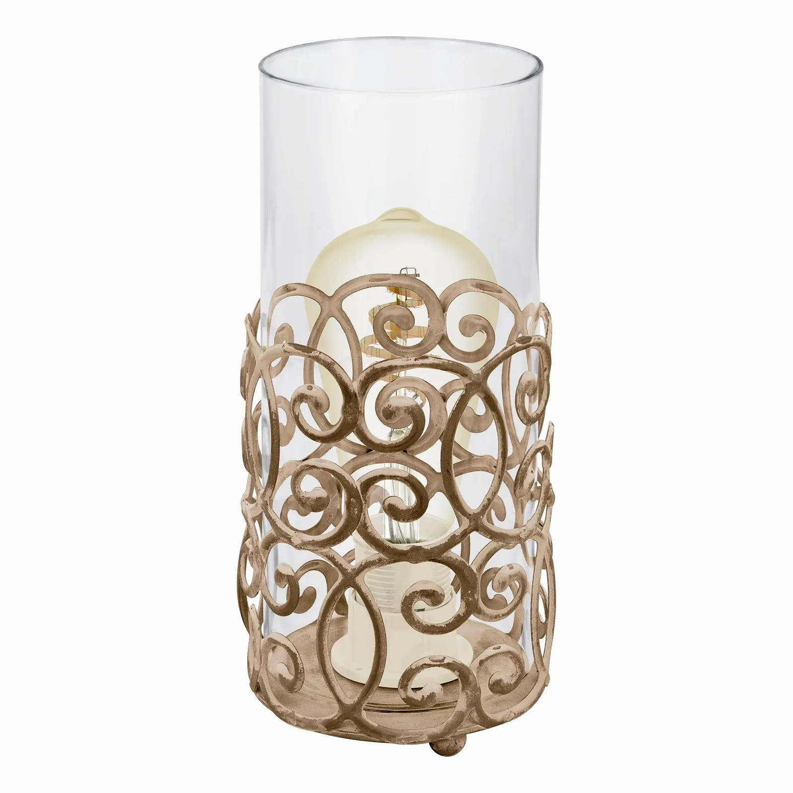 Настільна лампа Eglo Cardigan E27 1X60 Вт сталева патинована коричнева IP20 220-240 В, фото №1