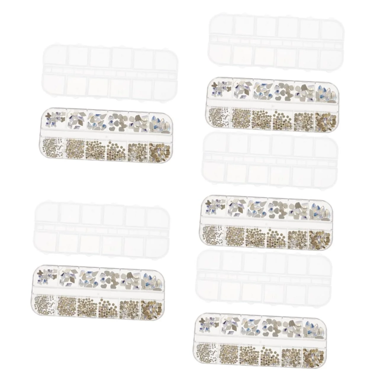 Прикраса для нігтів Плоска основа Подрібнений діамант для творчого дизайну нігтів, фото №1