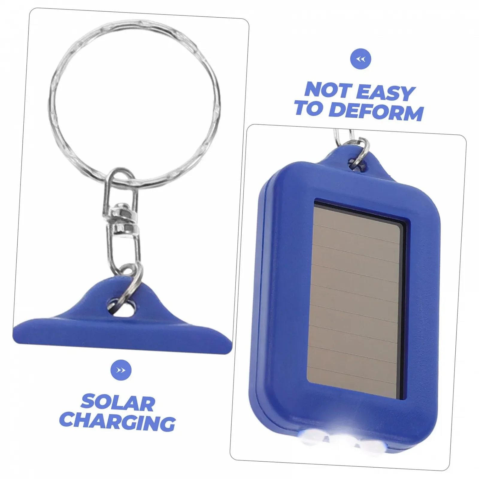 Ліхтарик Mipcase 5 шт. Сонячний Перезаряджуваний Кемпінговий Маленький Міні Брелок Пластик, фото №8