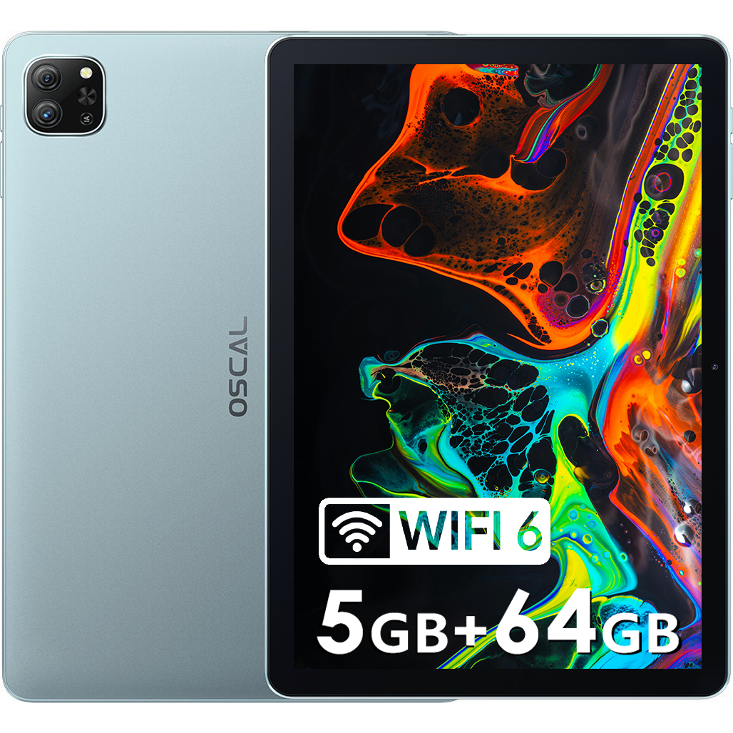 Планшет 10.1'' Blackview Oscal Pad 60 3+2/64Gb 4 ядра Android 12 6580 mAh Blue, фото №1