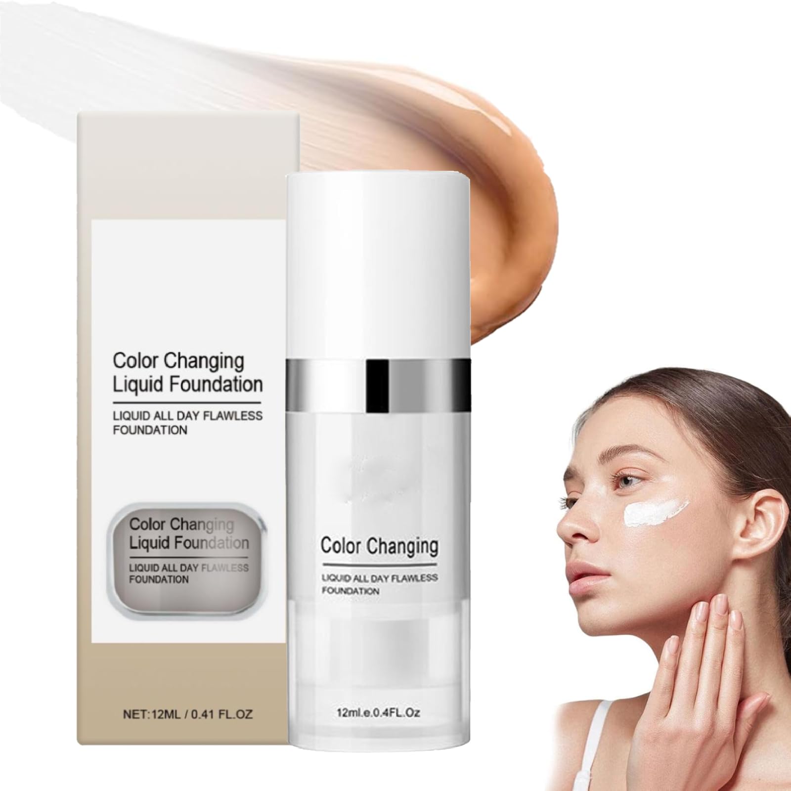 Тональный крем Colour Changing Foundation для зрелой кожи водостойкий увлажняющий с оттенком SPF15 1 шт 12, фото №1 Тональный крем Colour Changing Foundation для зрелой кожи водостойкий увлажняющий с оттенком SPF15 1 шт 12, фото №1