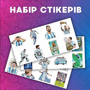 Стикеры Месси Messi футбол стикерпак наклейки набор наклейок 48 шт - Фото 1