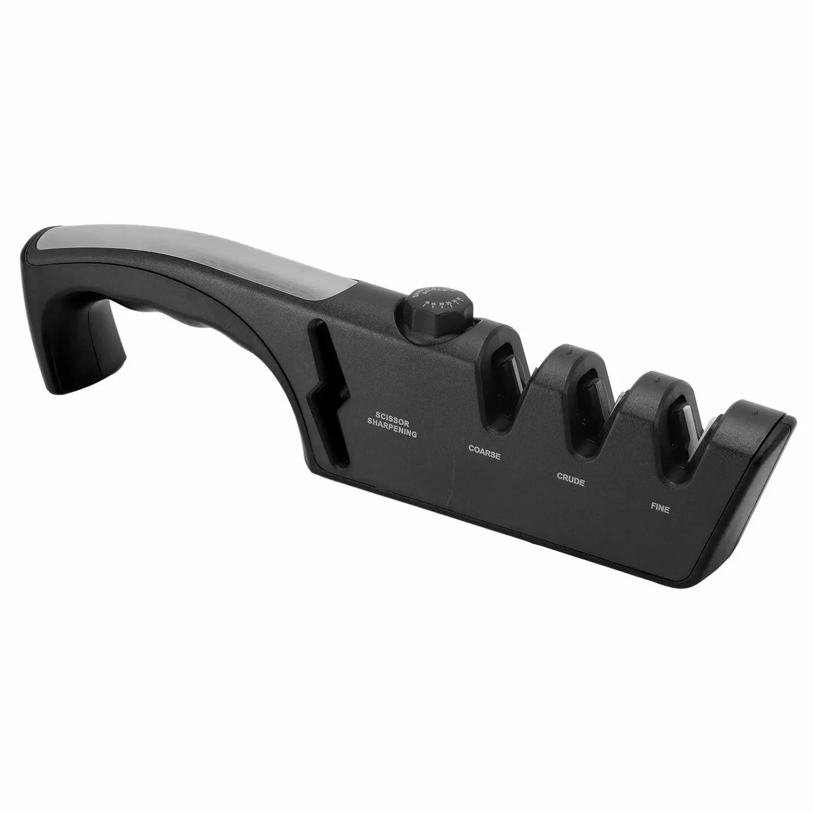 Точилка для ножей Diamond Black Ergonomic Multifunctional Adjustable 3 Levels Black, фото №7