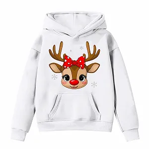 Різдвяний светр для хлопчиків і дівчаток з принтом оленя - Фото 1