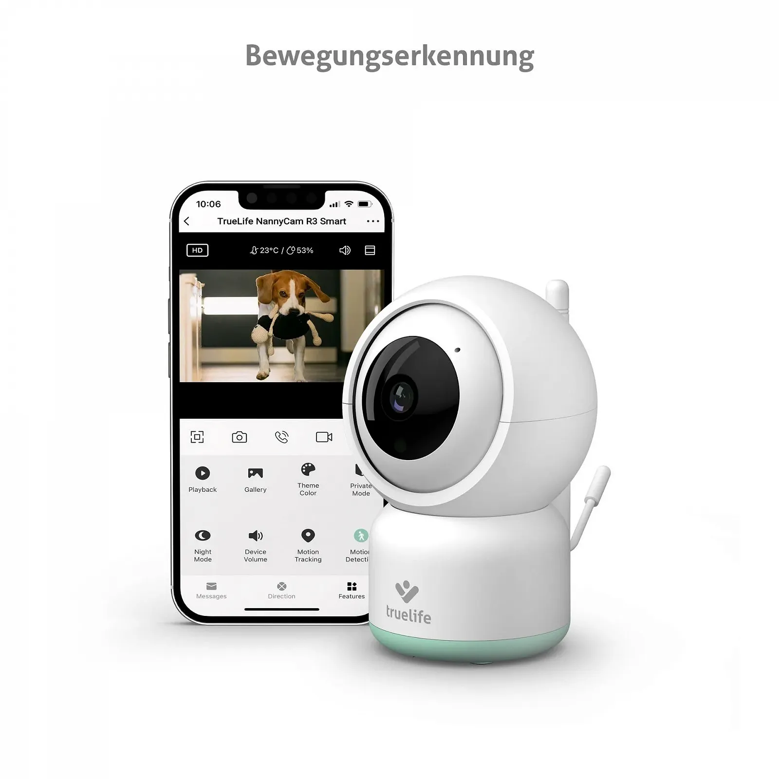 Розумна внутрішня камера TrueLife NannyCam R3 Smart Full HD Біла, фото №7 Розумна внутрішня камера TrueLife NannyCam R3 Smart Full HD Біла, фото №7