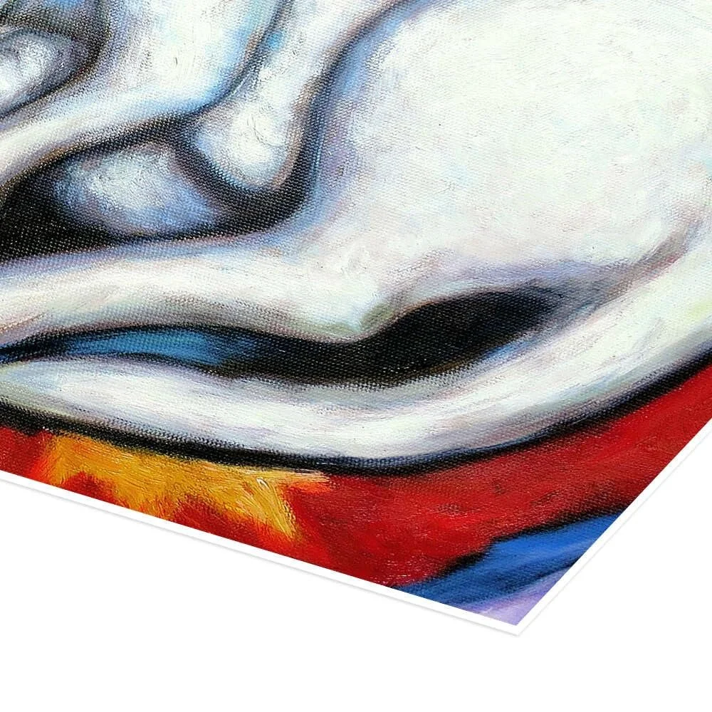 Постер Franz Marc The White Cat (Cat on Yellow Cushion) 70 x 50 см, фото №3