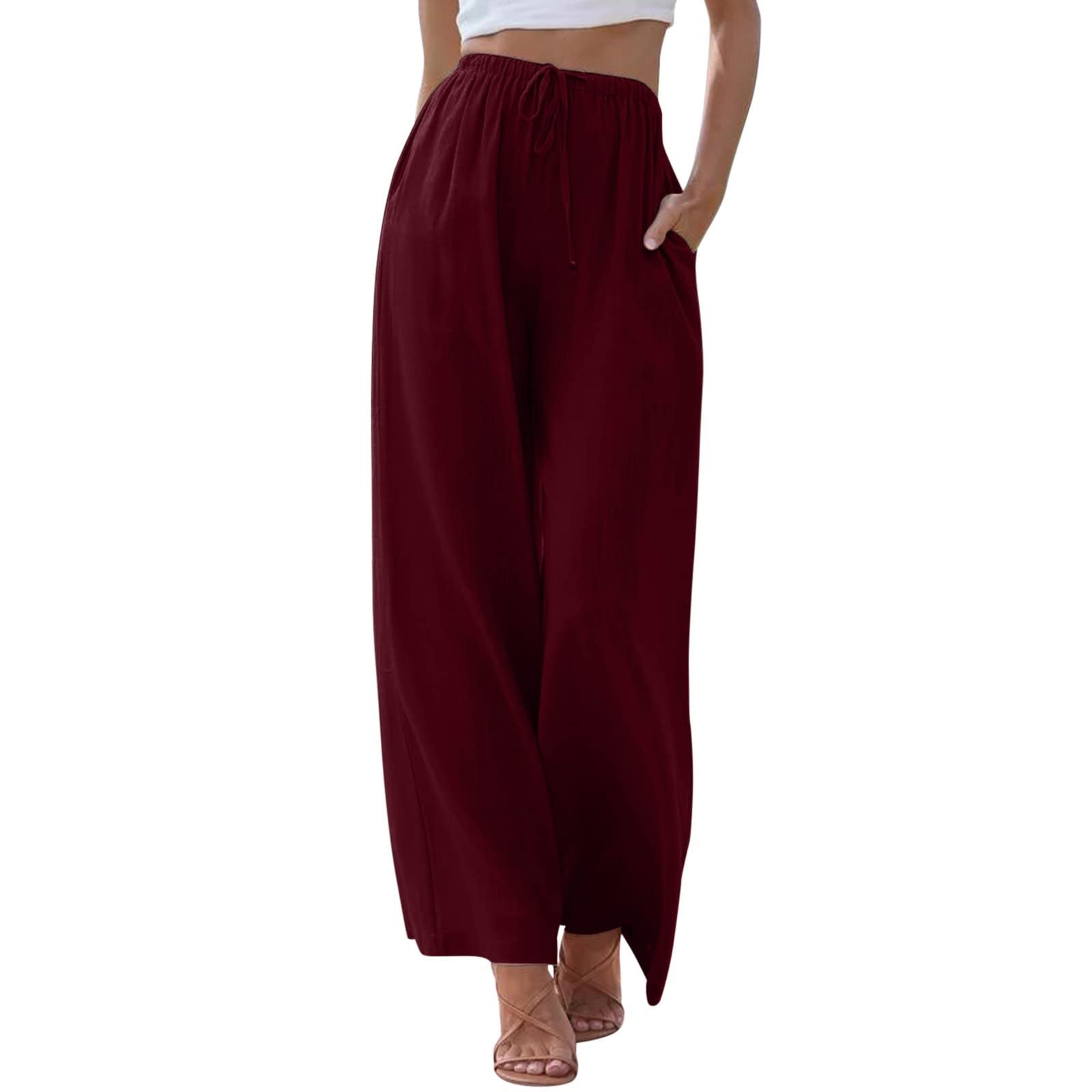 Жіночі широкі літні штани з високою посадкою на кулісці, фото №1 Жіночі широкі літні штани з високою посадкою на кулісці, фото №1