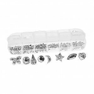 Украшения для ногтей Плоская основа 12 штук для женского маникюра, драгоценности для ногтей, модные аксессуары для ногтей - Фото 1