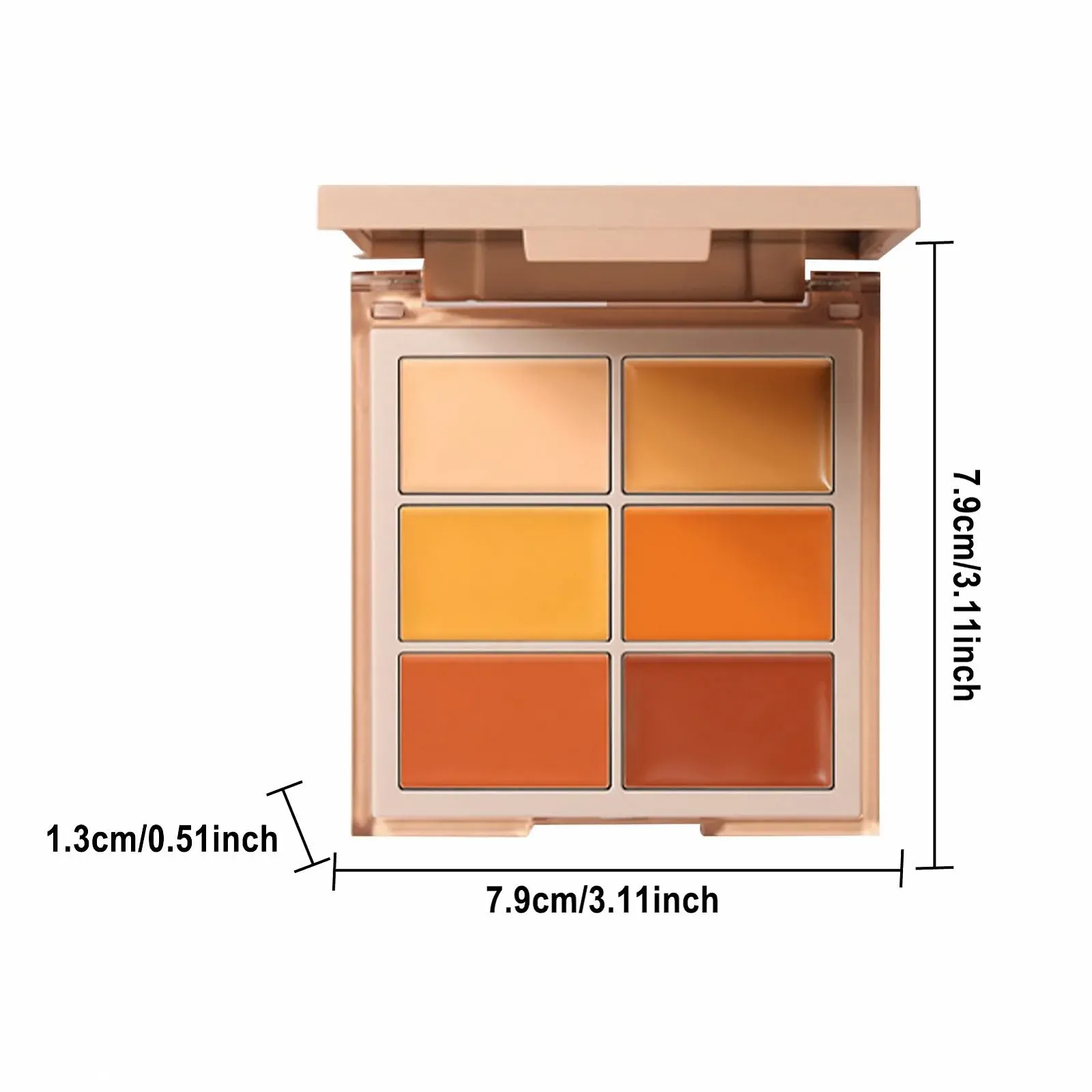 Палетка консилеров Goowafur 6 цветов Корректор тона кожи для лица - Многофункциональный крем-консилер для макияжа с полным покрытием для контурирования, фото №6 Палетка консилеров Goowafur 6 цветов Корректор тона кожи для лица - Многофункциональный крем-консилер для макияжа с полным покрытием для контурирования, фото №6