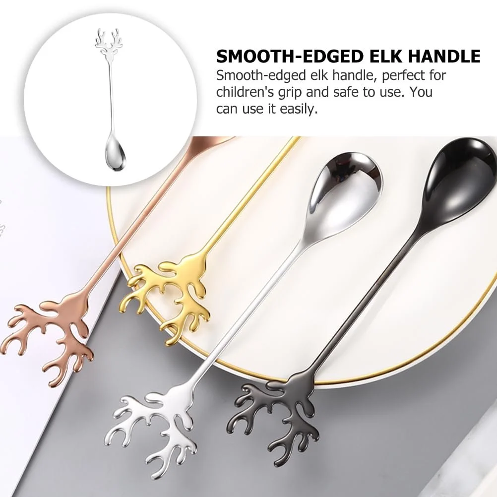 Ложка BESTonZON Олень Мультяшний 12 шт. Нержавіюча сталь, фото №3