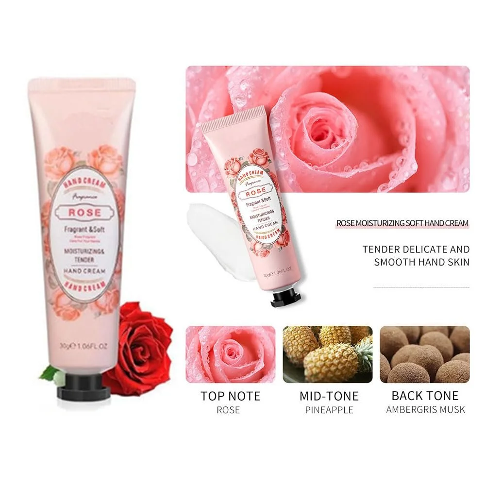 Набор кремов для рук Рождество, Набор подарочных кремов для рук, Рождественские подарки, Мини-кремы для рук, Идеальный подарок (4 шт. в упаковке), фото №4