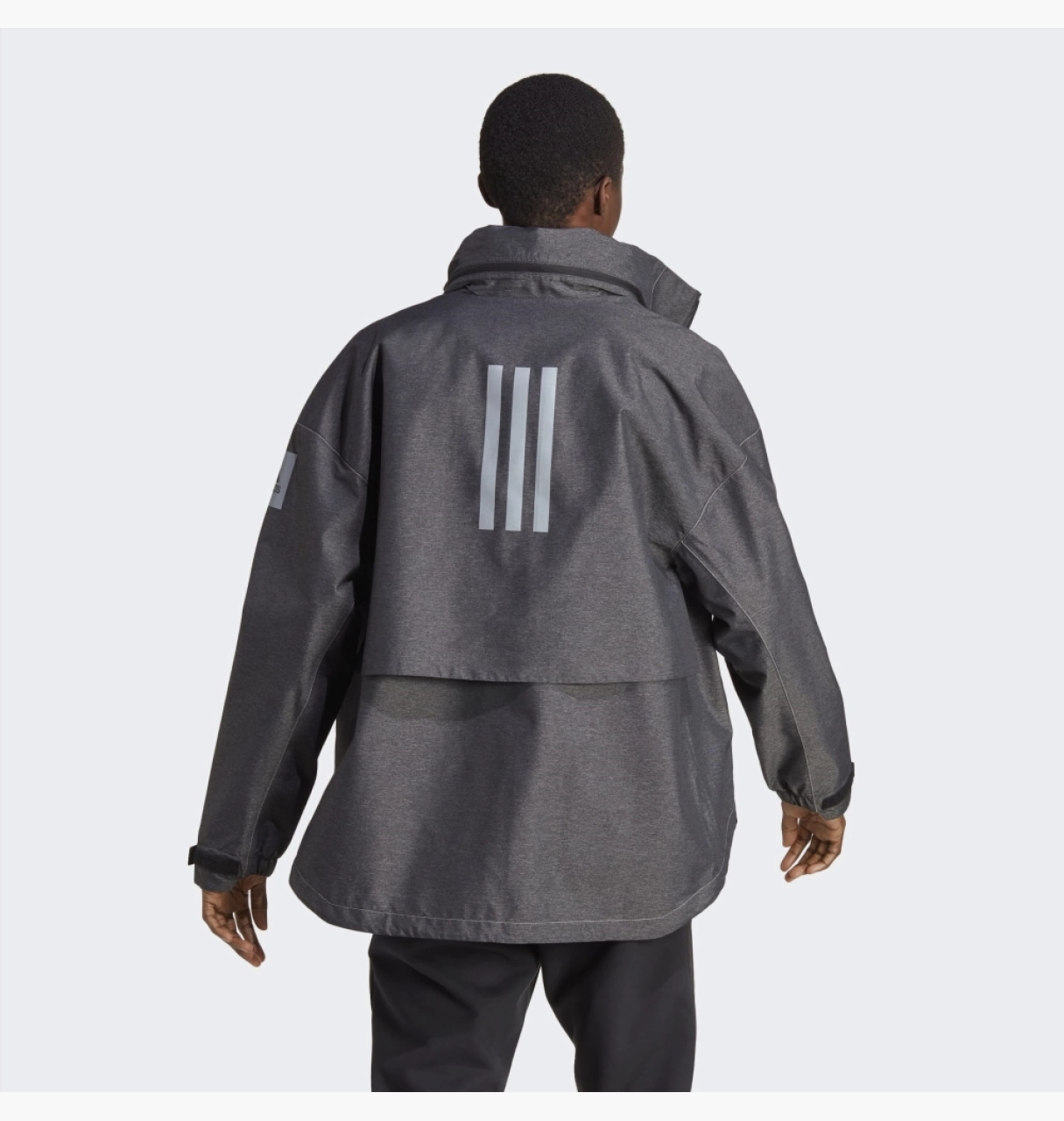 Куртка Adidas Myshelter Rain S Серая, фото №3