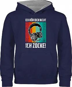 Детское худи Shirtracer Я тебя не слышу - Я играю! - Гарнитура - Фото 1