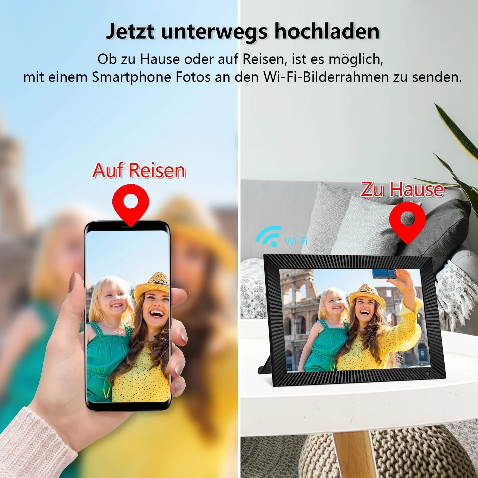 Цифровая фоторамка FRAMEO 10.1 дюйма 1280 x 800 IPS Touchscreen 32 GB WiFi, фото №8