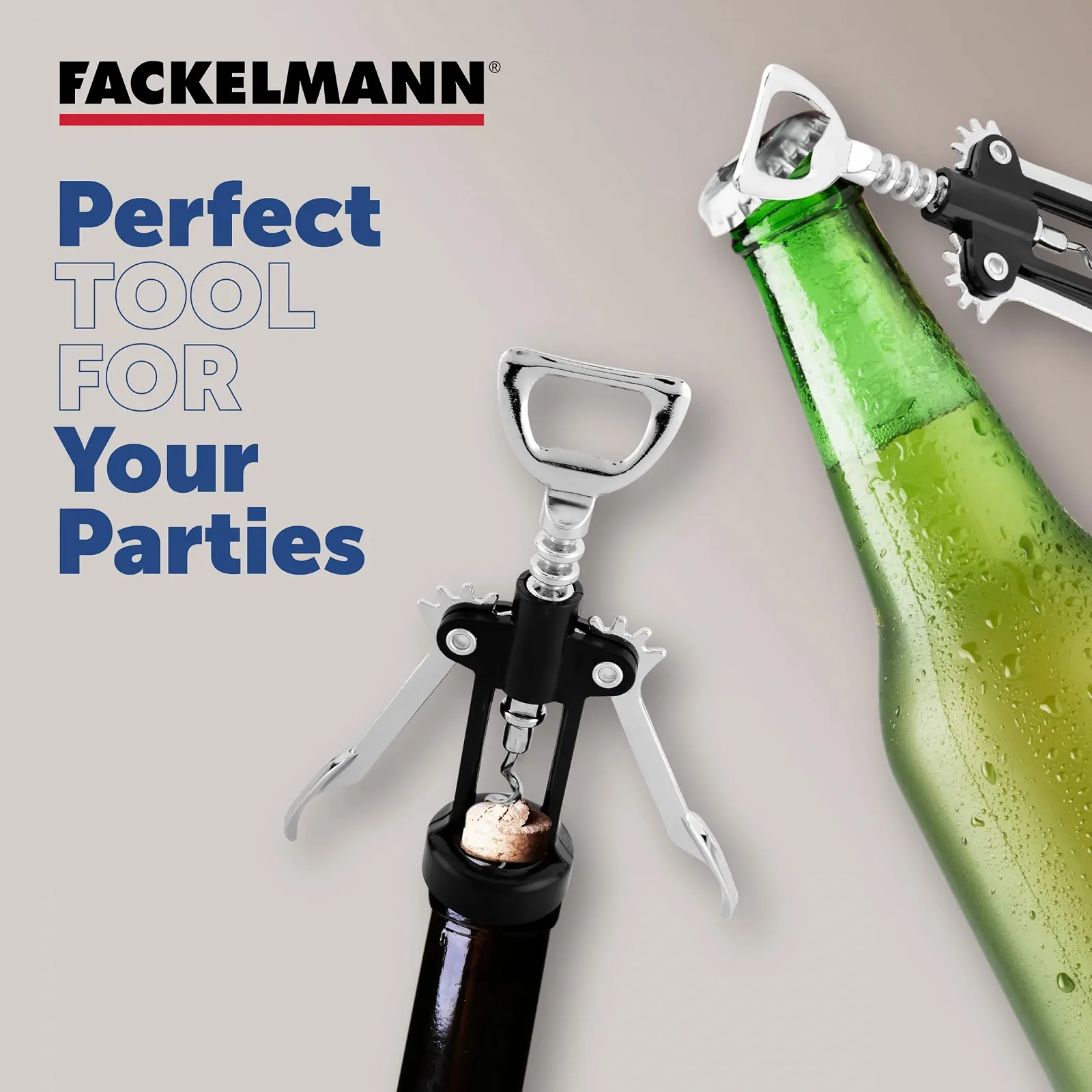 Важільний штопор Fackelmann, металевий, фото №5 Важільний штопор Fackelmann, металевий, фото №5