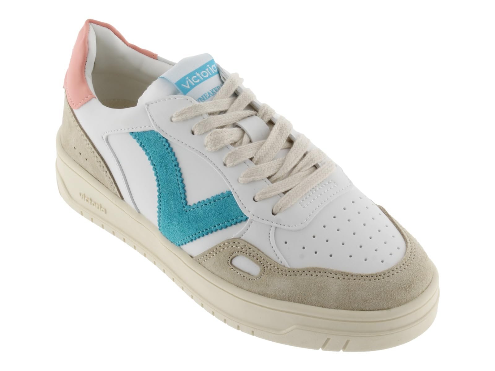 Низкие Кеды Victoria Seul Кожаный Эффект и Цветные и Сплит Кожаные Детали в Контраст 1257101 Унисекс, фото №5