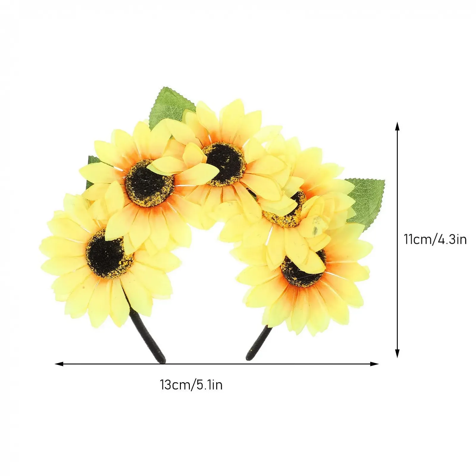 Обруч Квітка Соняшник Lurrose, фото №2