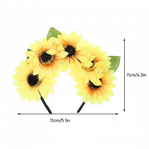 Обруч Квітка Соняшник Lurrose synthetic.ua - Фото 1