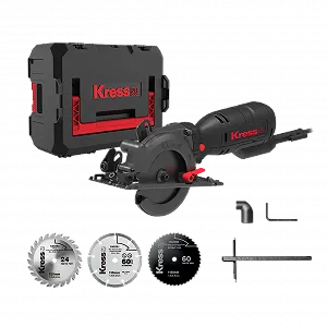 Циркулярная пила Kress KUV12P / 710W / Сетевая / 3700 об/мин / 120 мм диск / Бесщеточная / Черная - Фото 1