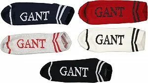 Женские носки GANT Varsity Ribbed, набор 5 пар, меланж, размер 4-6, смесь synthetic.ua - Фото 1