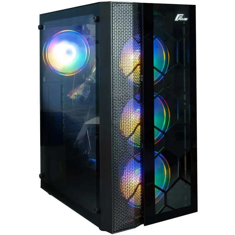 Корпус Frime Nucleus Black USB 3.0 без БП (Nucleus-U3-GLS-4DTRMLT16.6WP), фото №1