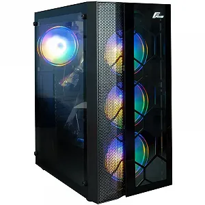 Корпус Frime Nucleus Black USB 3.0 без БП (Nucleus-U3-GLS-4DTRMLT16.6WP) - Фото 1