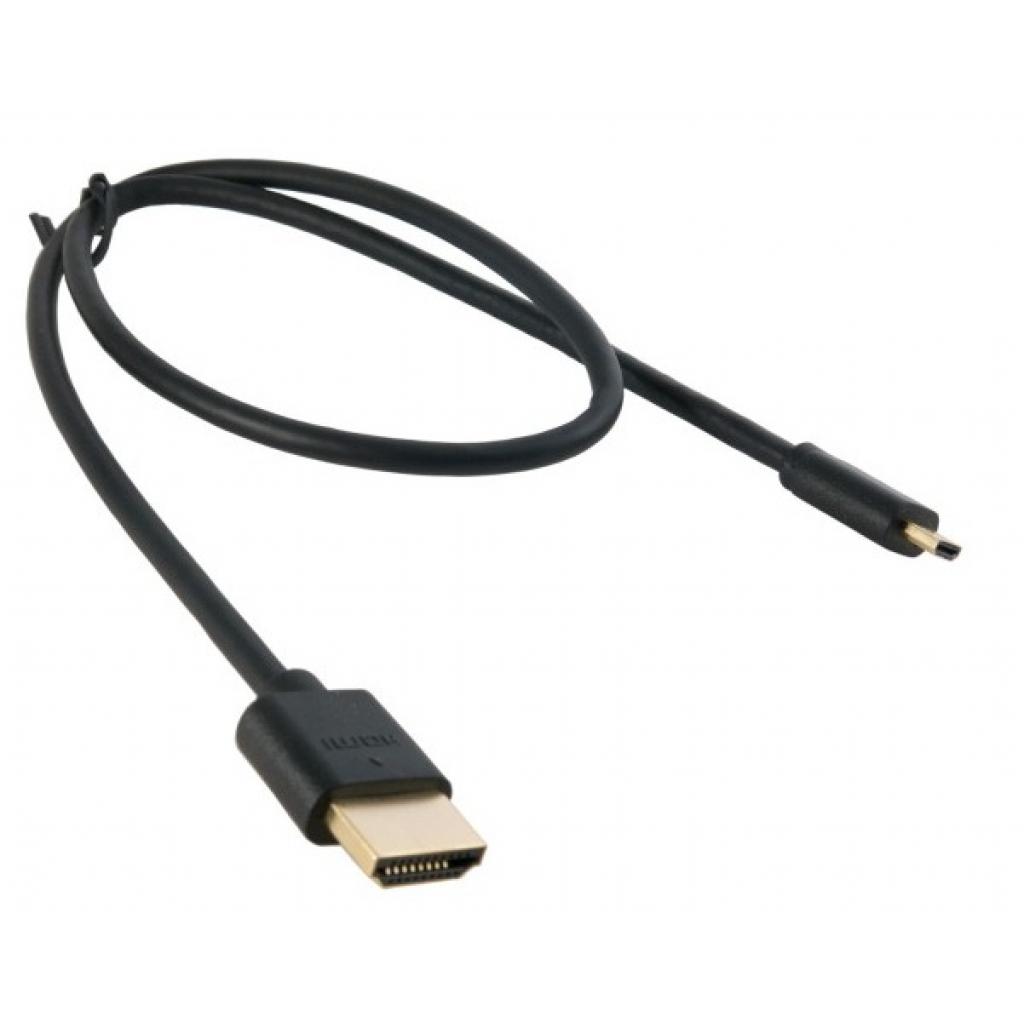 Кабели мультимедийные EXTRADIGITAL micro HDMI to HDMI 0.5m KBD1678, фото №1