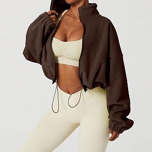 Женская куртка Цветочный узор Кожаная куртка-пальто Женская куртка со стоячим воротником Элегантная куртка на подкладке Переходная куртка с эластичным комфортом для походов synthetic.ua - Фото 1