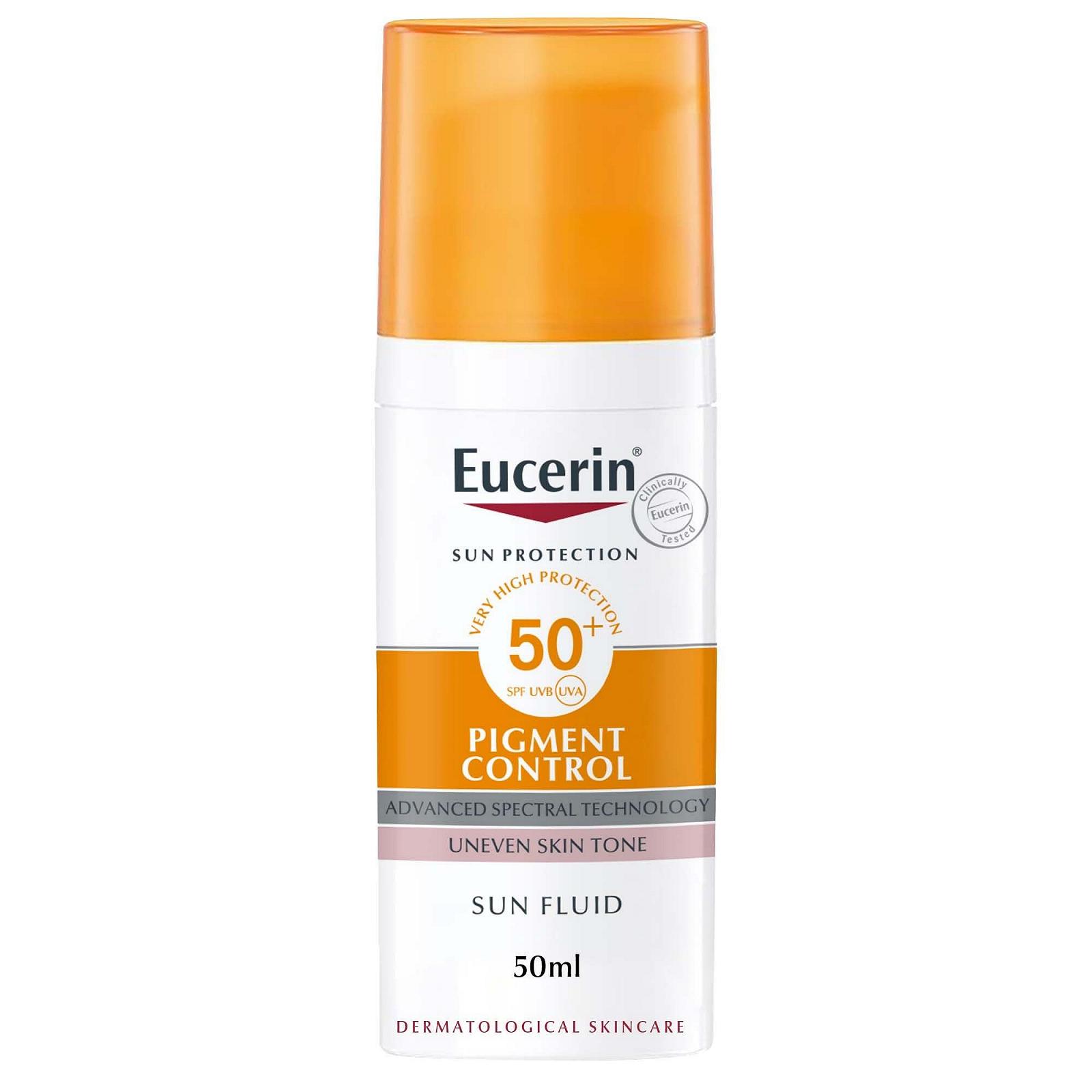 Сонцезахисний флюїд EUCERIN Sun Fluid Pigment Control SPF 50+ 50 мл, фото №1