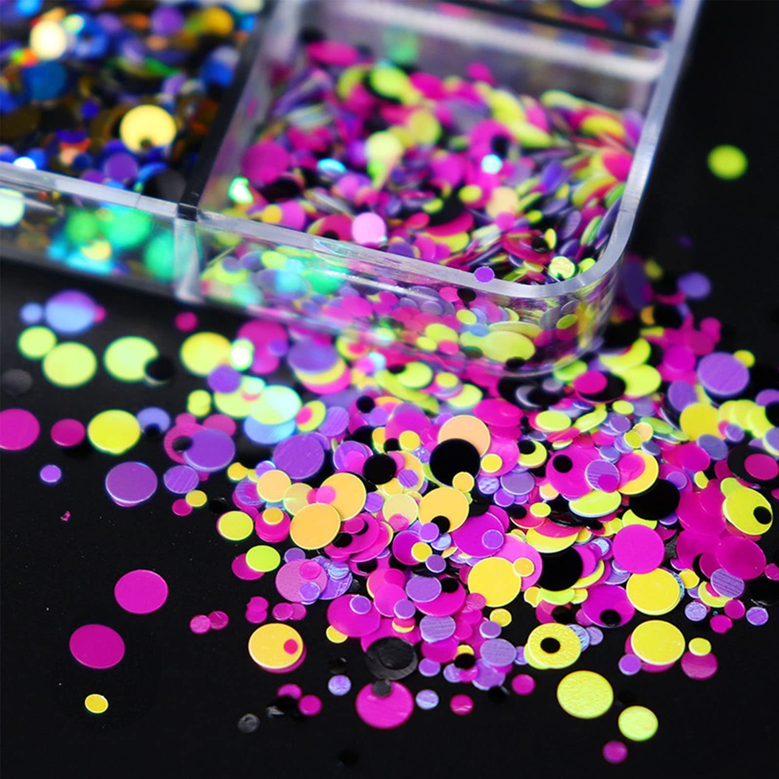 Блискітки для нігтів Круглі, фото №6