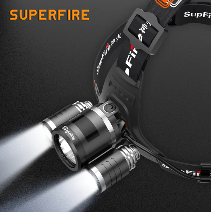 Фонарь налобный аккумуляторный HL33 SuperFire 500 Lumen, фото №3 Фонарь налобный аккумуляторный HL33 SuperFire 500 Lumen, фото №3