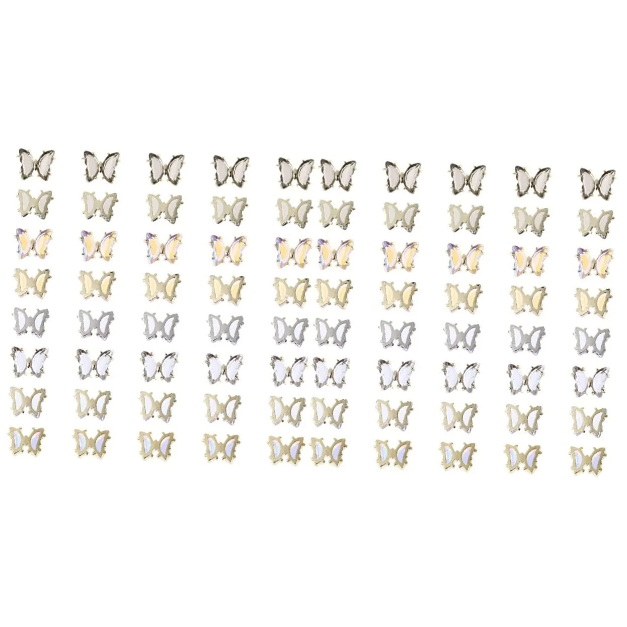 Украшения для ногтей Типа Бабочка Healeved 80 шт. из циркона, фото №1