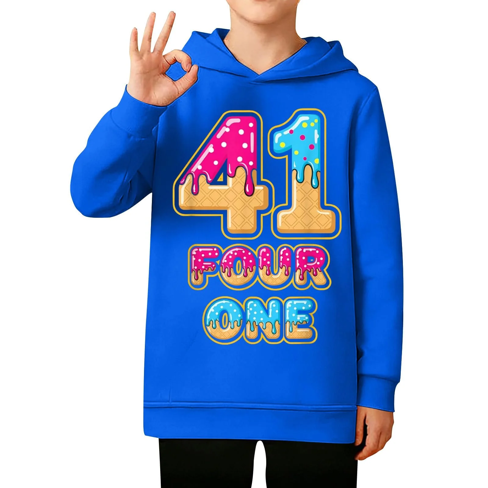 Дівчачий світшот з принтом, довгими рукавами та круглим вирізом, фото №3