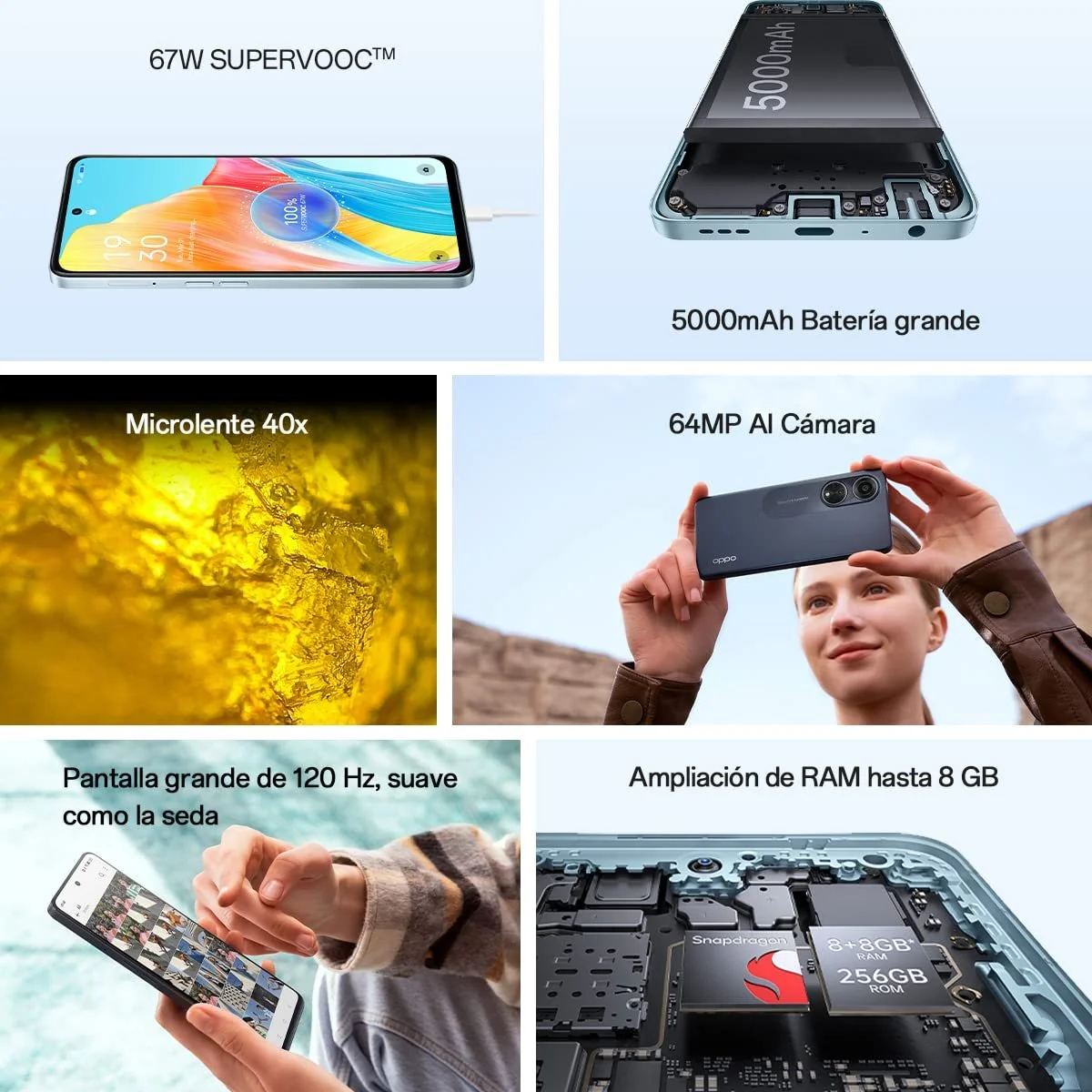 Смартфон OPPO A98 5G 256 GB 8 GB RAM Cool Black, фото №4