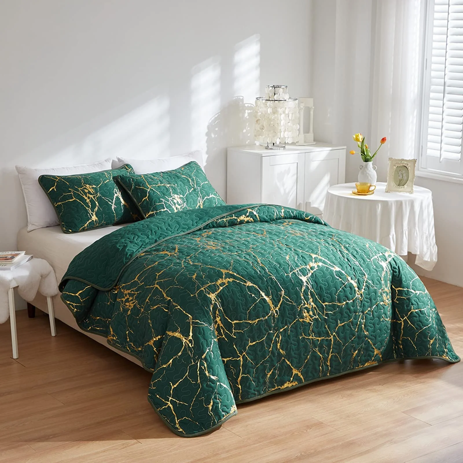 Покривало Двоспальне HAVOP Зелений Стьобаний, фото №2