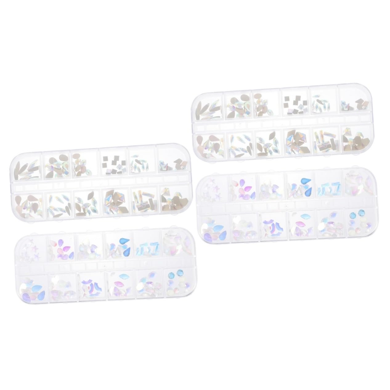 Стразы для ногтей FRCOLOR, декоративные, для маникюра, стильные украшения для ногтей для особых случаев и креативных дизайнов, смешанные плоские камни разных цветов, фото №1