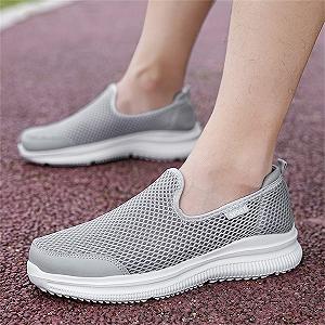 Кросівки чоловічі Літо 2022 Hollow Fly Woven Легкі Дихаючі Зручні Decompression Fashion Sports Running Shoes Lift Shoes Чоловічі synthetic.ua - Фото 1