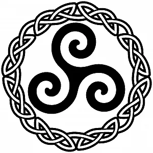 Наклейка на стіну Samunshi Тріскеле з вузлом - Фото 1