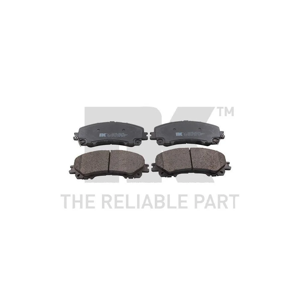 Комплект тормозных колодок, дисковый тормоз NK 222286 для NISSAN RENAULT INFINITI, фото №1