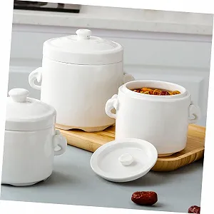 Керамическая кастрюля VALICLUD с крышкой для супа и десертов synthetic.ua - Фото 1