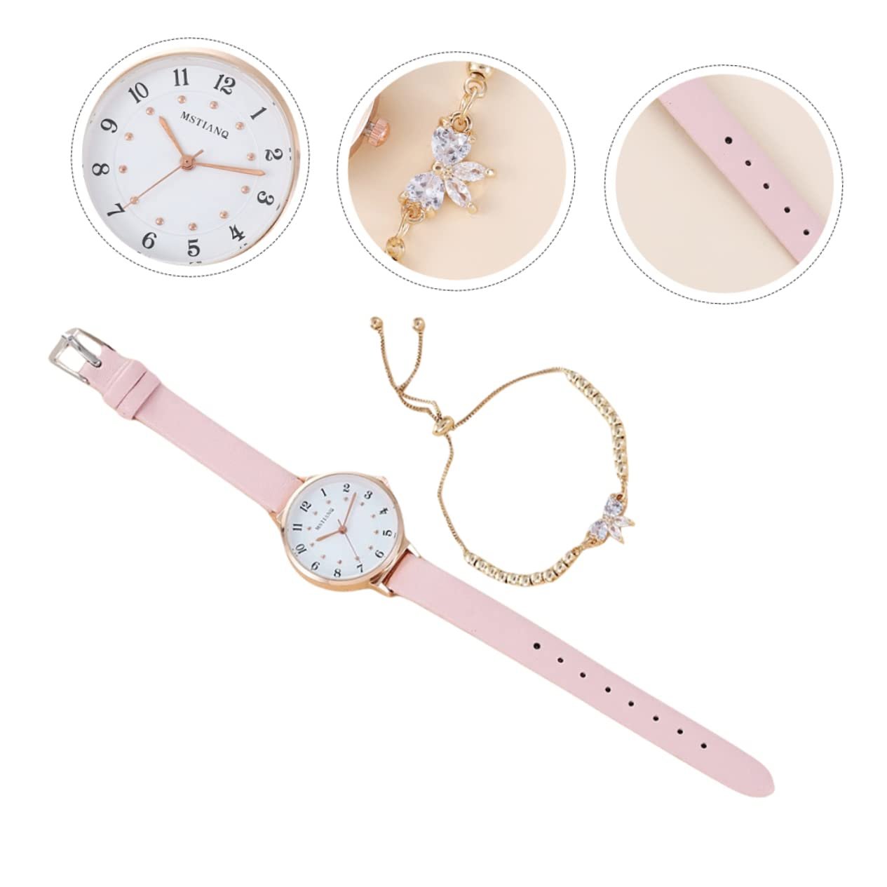 Часы Healvian Женские с Браслетом для Стильных Женщин Кварцевые для Особых Случаев, фото №3