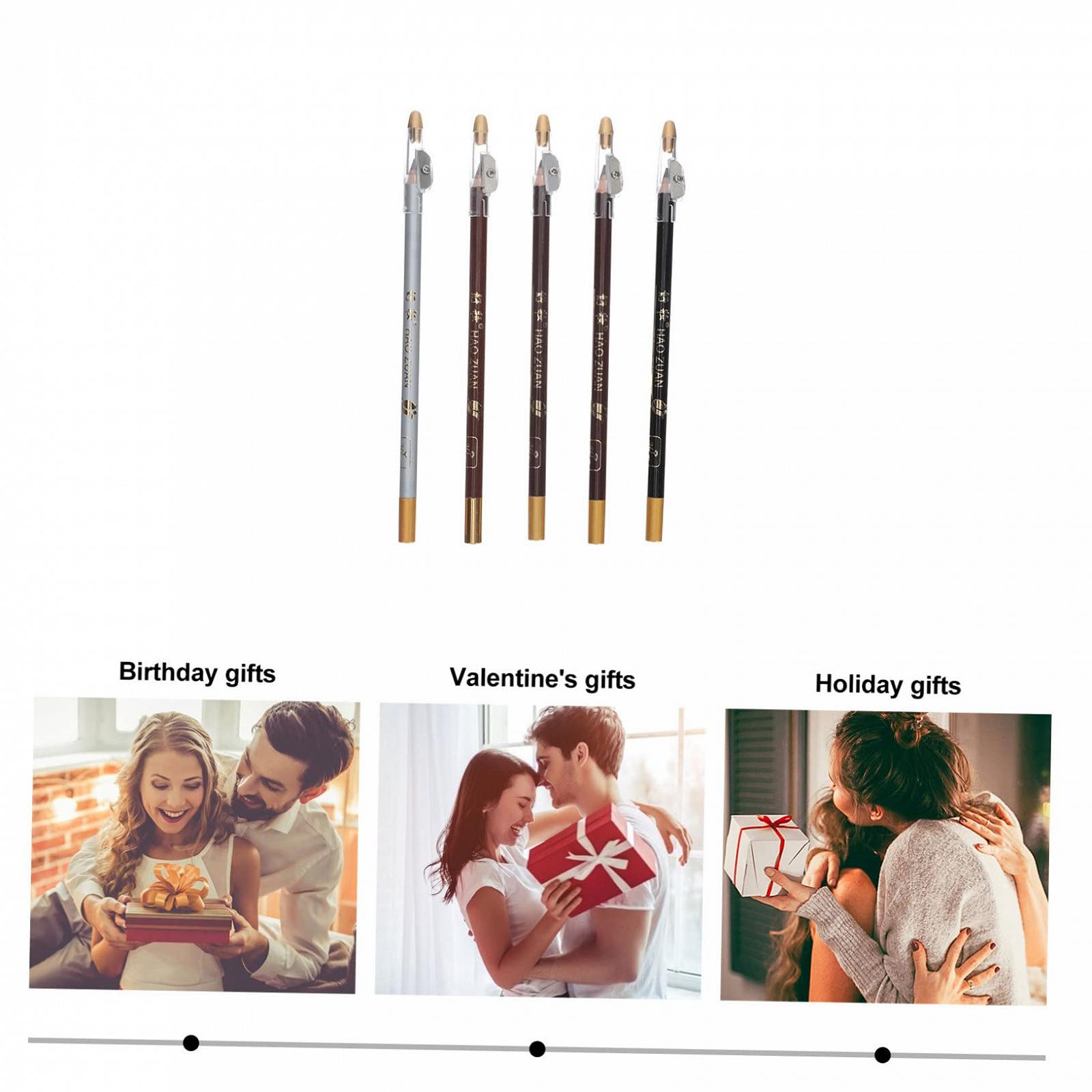 Карандаш для бровей POPETPOP Pack of 5 с точилкой, фото №2