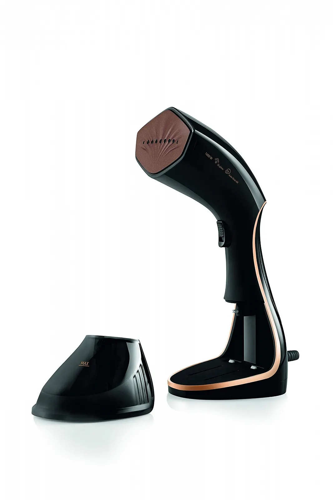 Вертикальный отпариватель Grundig ST7950 Black/Copper и машинка для удаления катышков Philips Black/Gold, фото №2