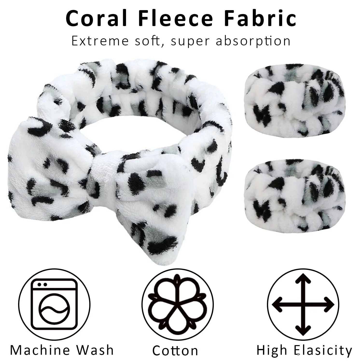 Набір пов'язок на голову для вмивання обличчя, фото №3