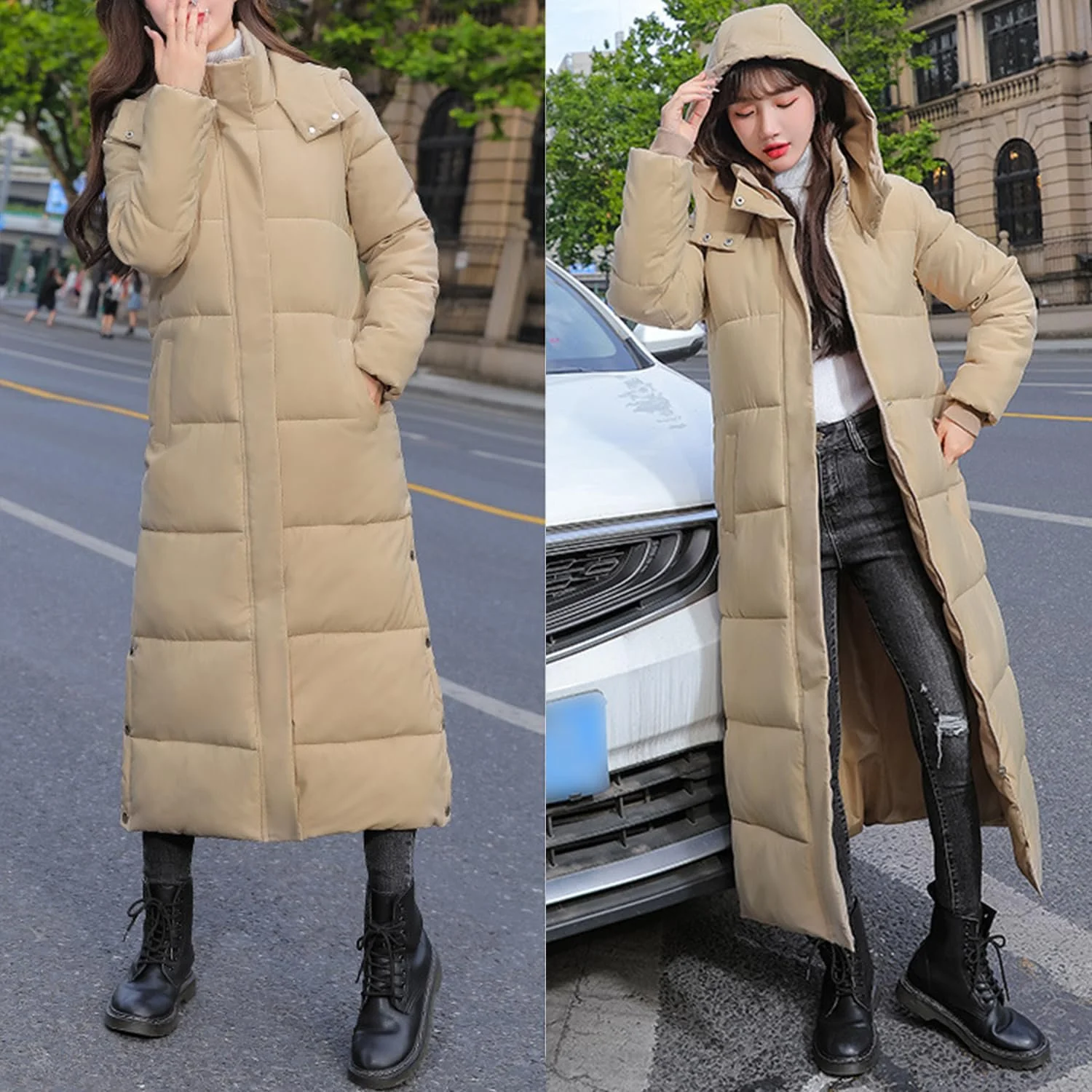 Пальто Petalum Жіноче Довге З Капюшоном Зимове, фото №5