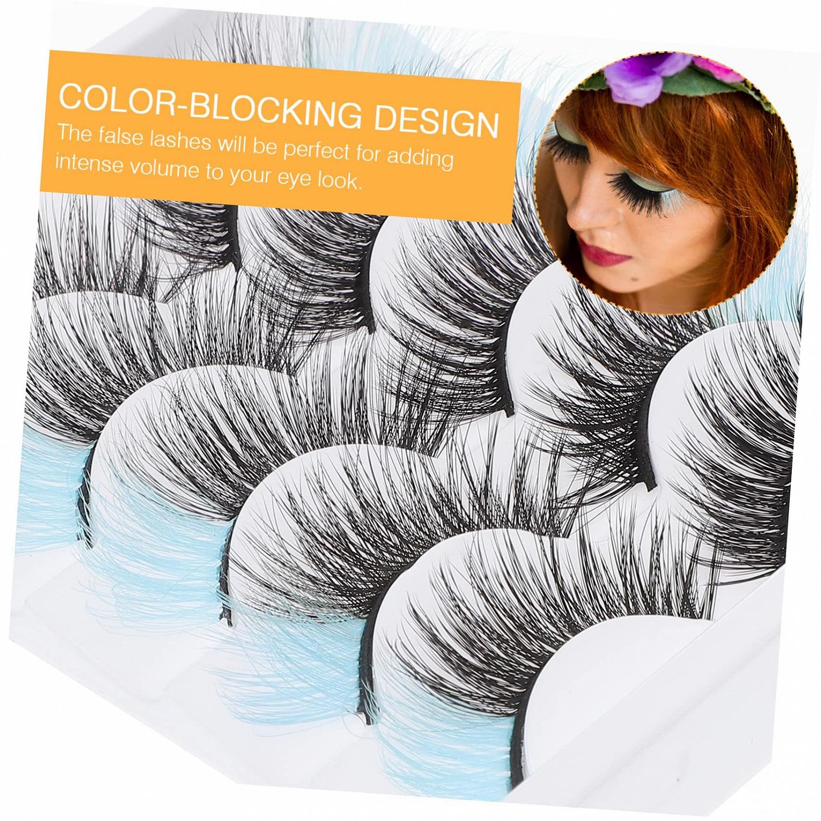 Накладні вії Angoily 10 пар кольорових, фото №4